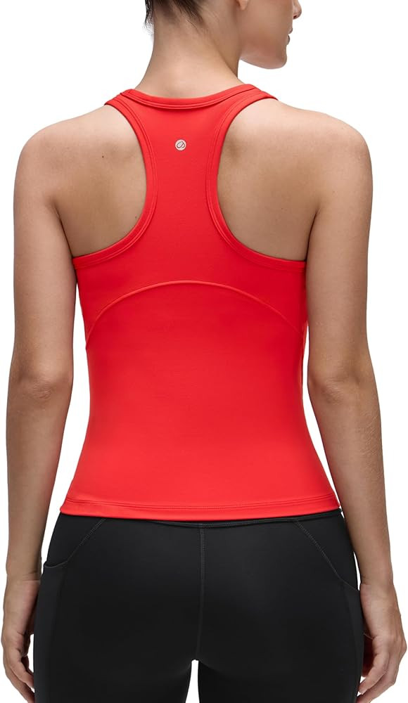 CRZ YOGA Butterluxe High Neck Tank Tops for Women - Yoga Workout Athletic Gym Camisole Racerback ... | Amazon (US)