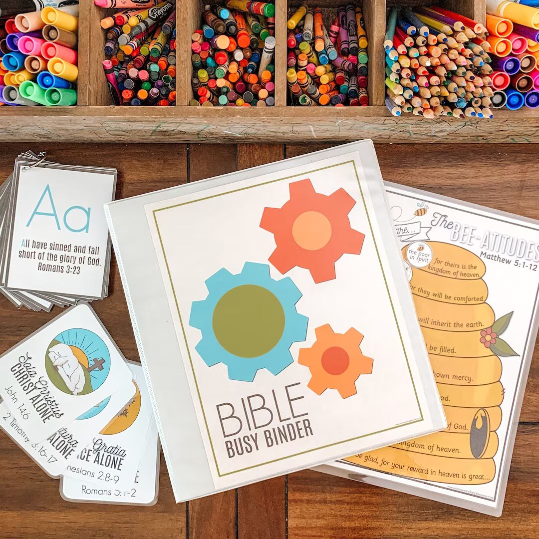 Bible Busy Binder Printable Starter Kit Kids Bible - Etsy | Etsy (US)