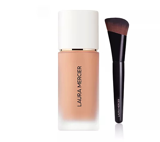 Make Your Selection: Laura Mercier Real Flawless Waterproof Foundation With Brush | QVC