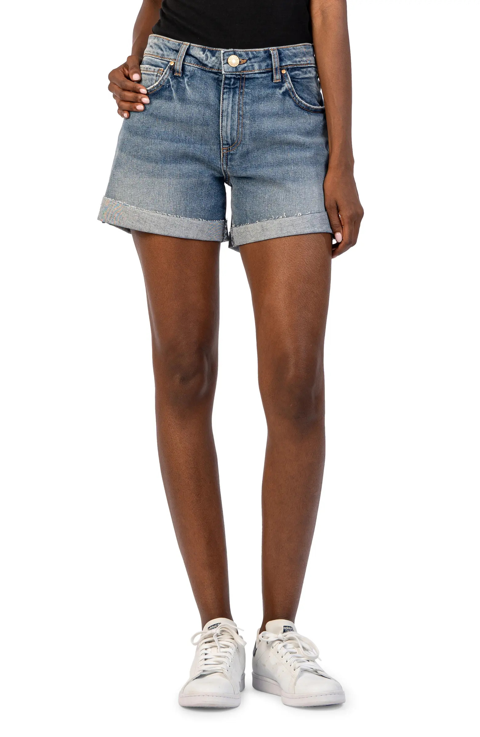 Jane Raw Hem High Waist Denim Shorts | Nordstrom