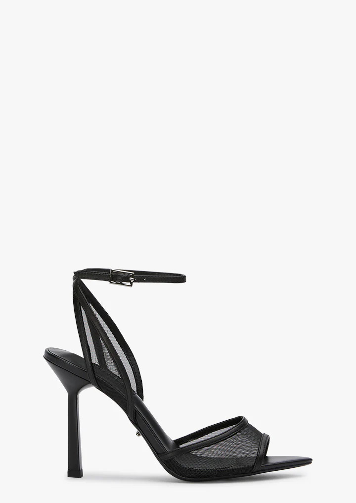 Miley Black Nylon/Black Heels | Heels | Tony Bianco | Tony Bianco (Australia & New Zealand)