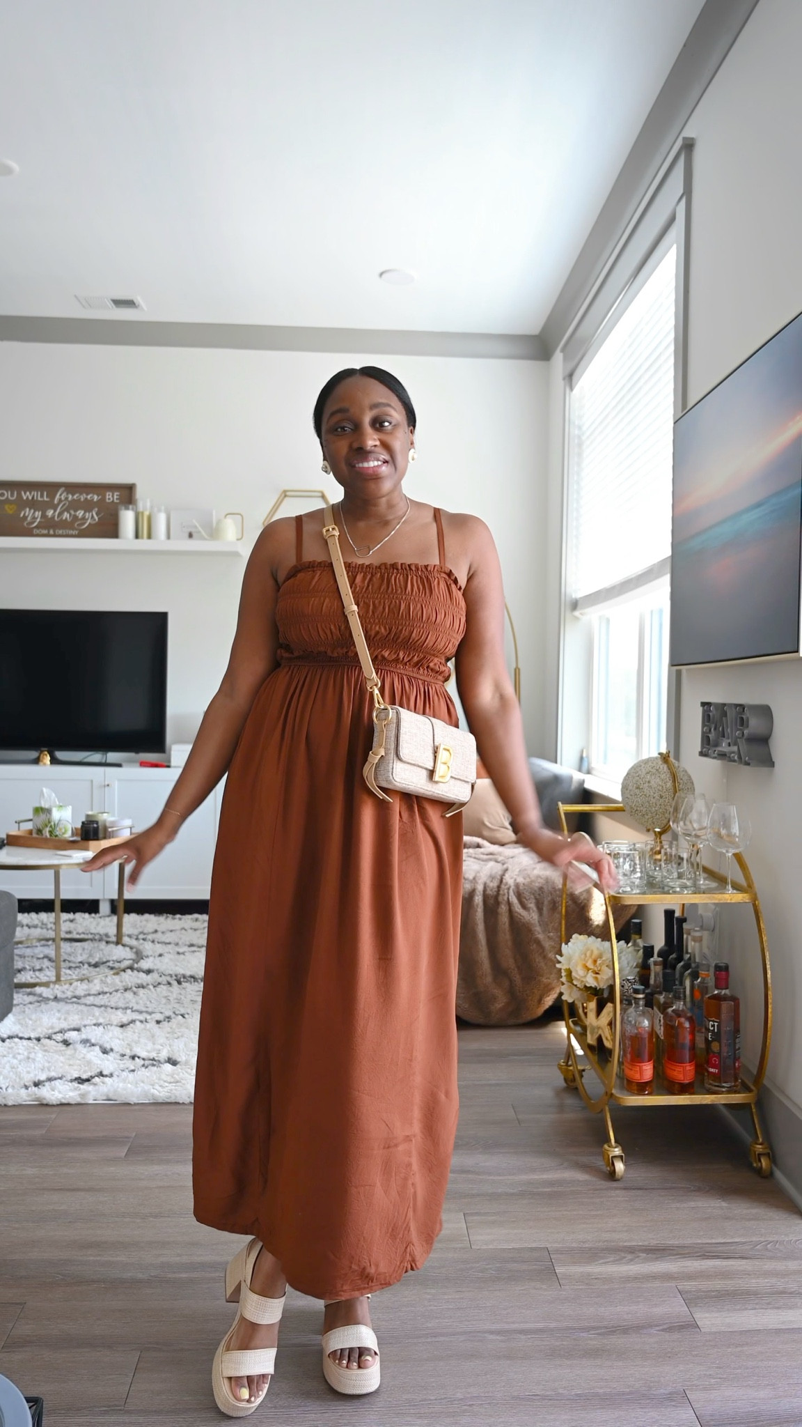 Brown maxi dress styled for a casual brunch date 🤎

#LTKSeasonal #LTKStyleTip #LTKShoeCrush