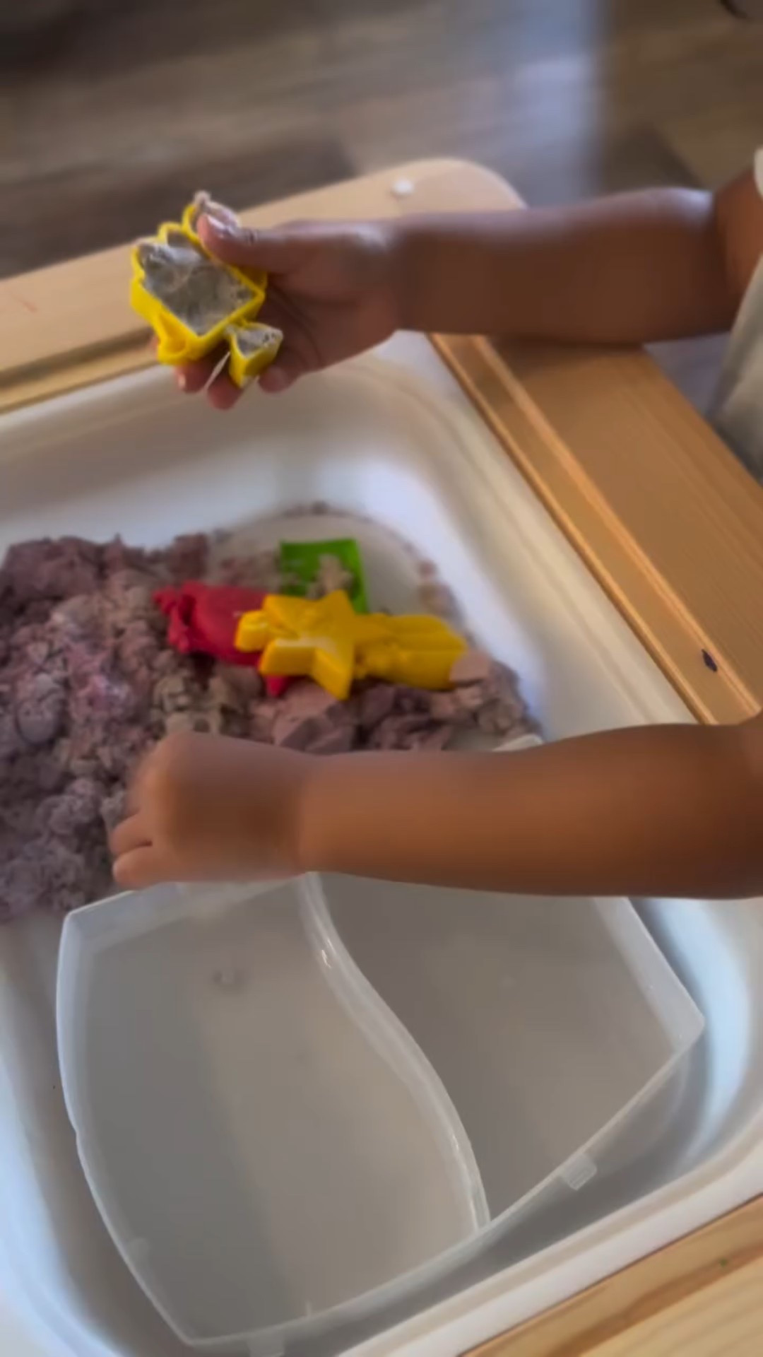 Hours of sandy, splashy magic ✨ finally kinetic sand that can be mixed with water #KineticSandPlay  

#LTKfamily #LTKkids #LTKbaby