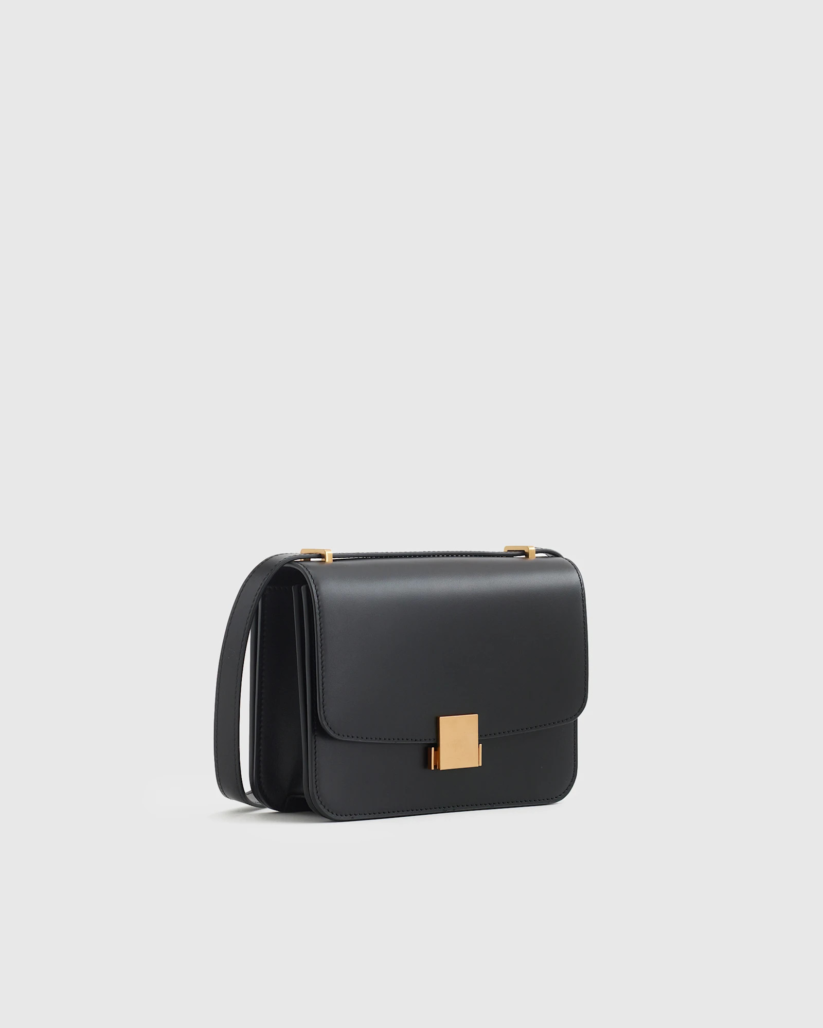 Italian Leather Box Shoulder Bag | Quince