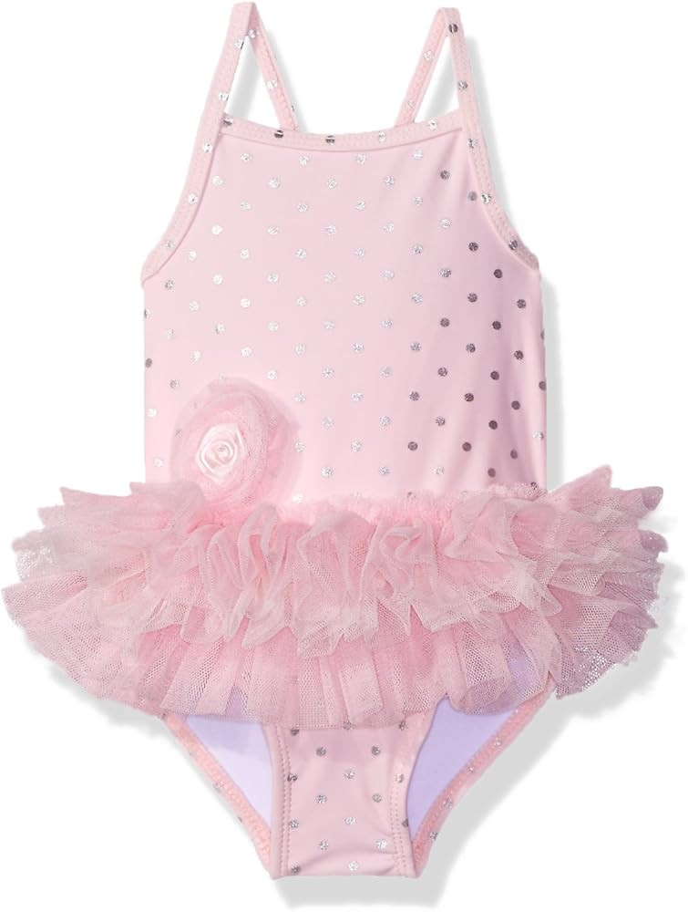 Little Me Children's Apparel Baby and Toddler Girls UPF 50+ One Piece Swimsuit | Amazon (US)