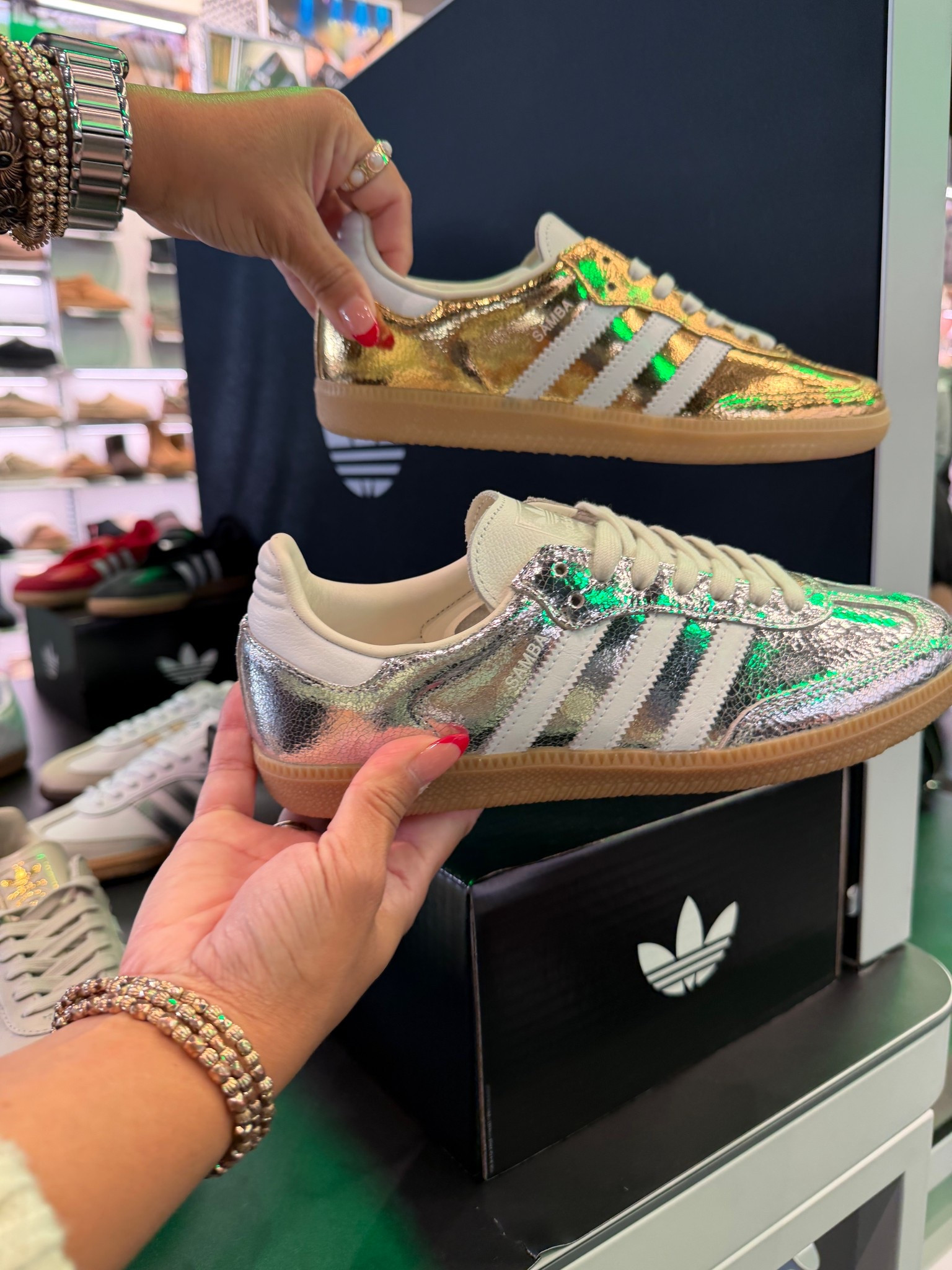 Womens adidas Samba OG Athletic
Shoe - Gold Metallic / White / Core
White

#LTKGiftGuide #LTKSaleAlert #LTKFindsUnder100