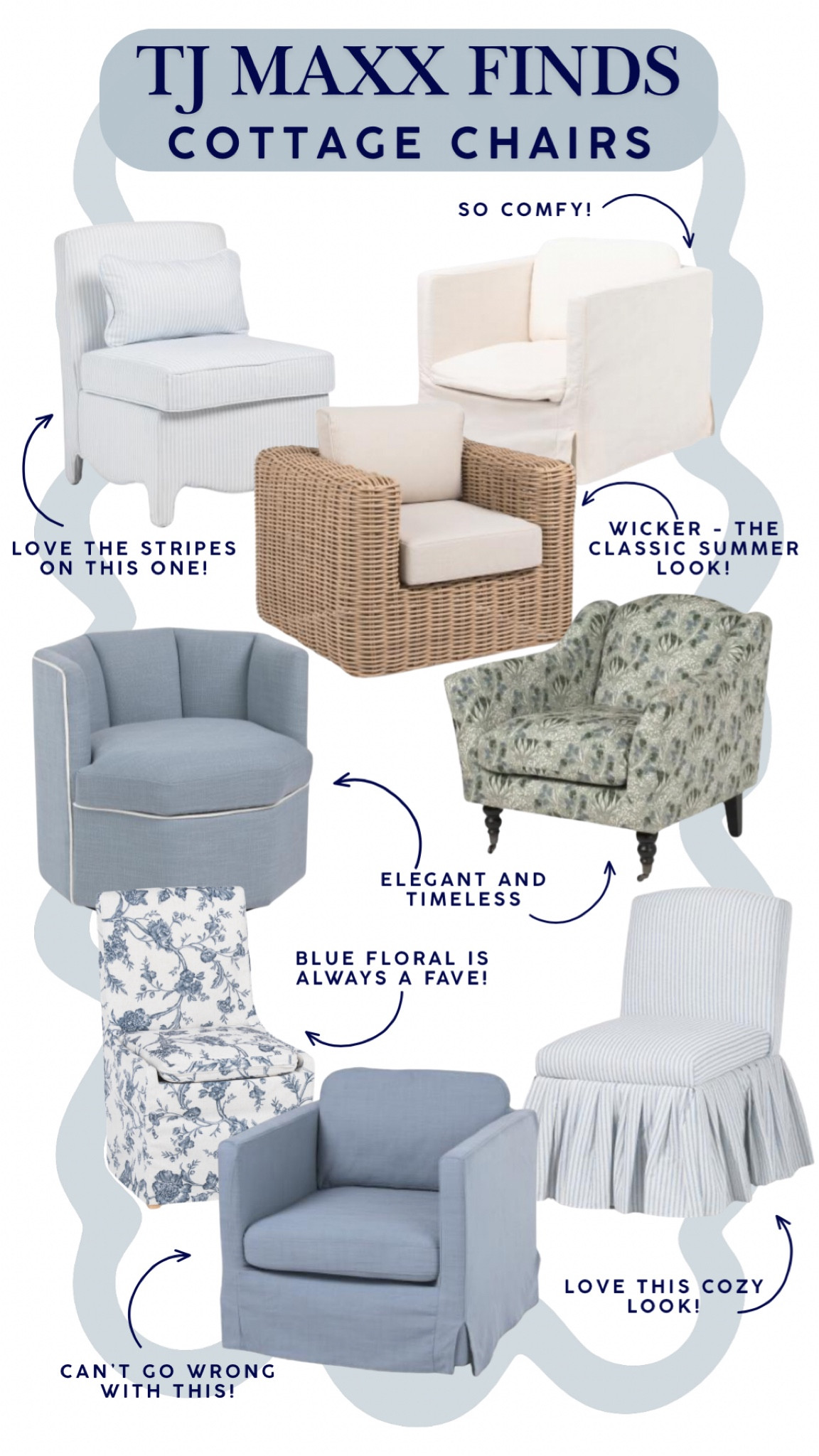 Add these perfect accent chairs and dining room chairs for a cottage look and subtle coastal grandmother home decor style!

#LTKSaleAlert #LTKHome #LTKSeasonal