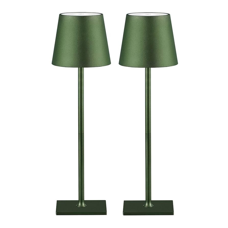 2 Pack Cordless Table Lamps, 3 Colors Stepless Dimming, 5000mAh Rechargeable Battery LED Desk Lam... | Amazon (US)