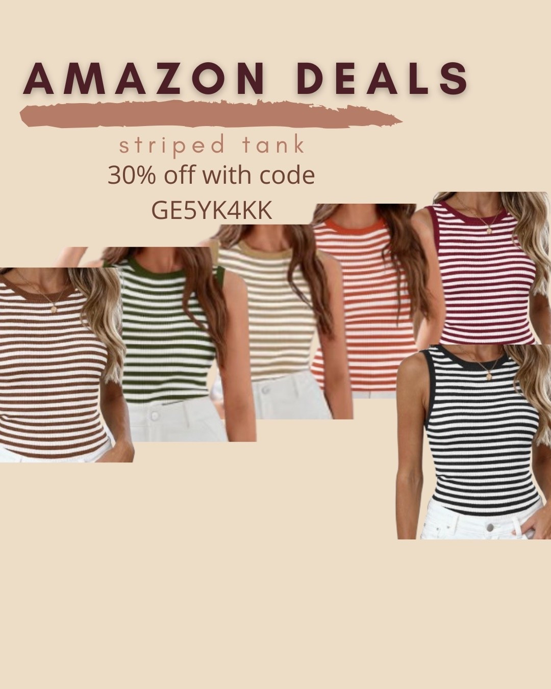 $13 ends 5/10

Amazon fashion
Amazon deals
Striped tank

#LTKSaleAlert
