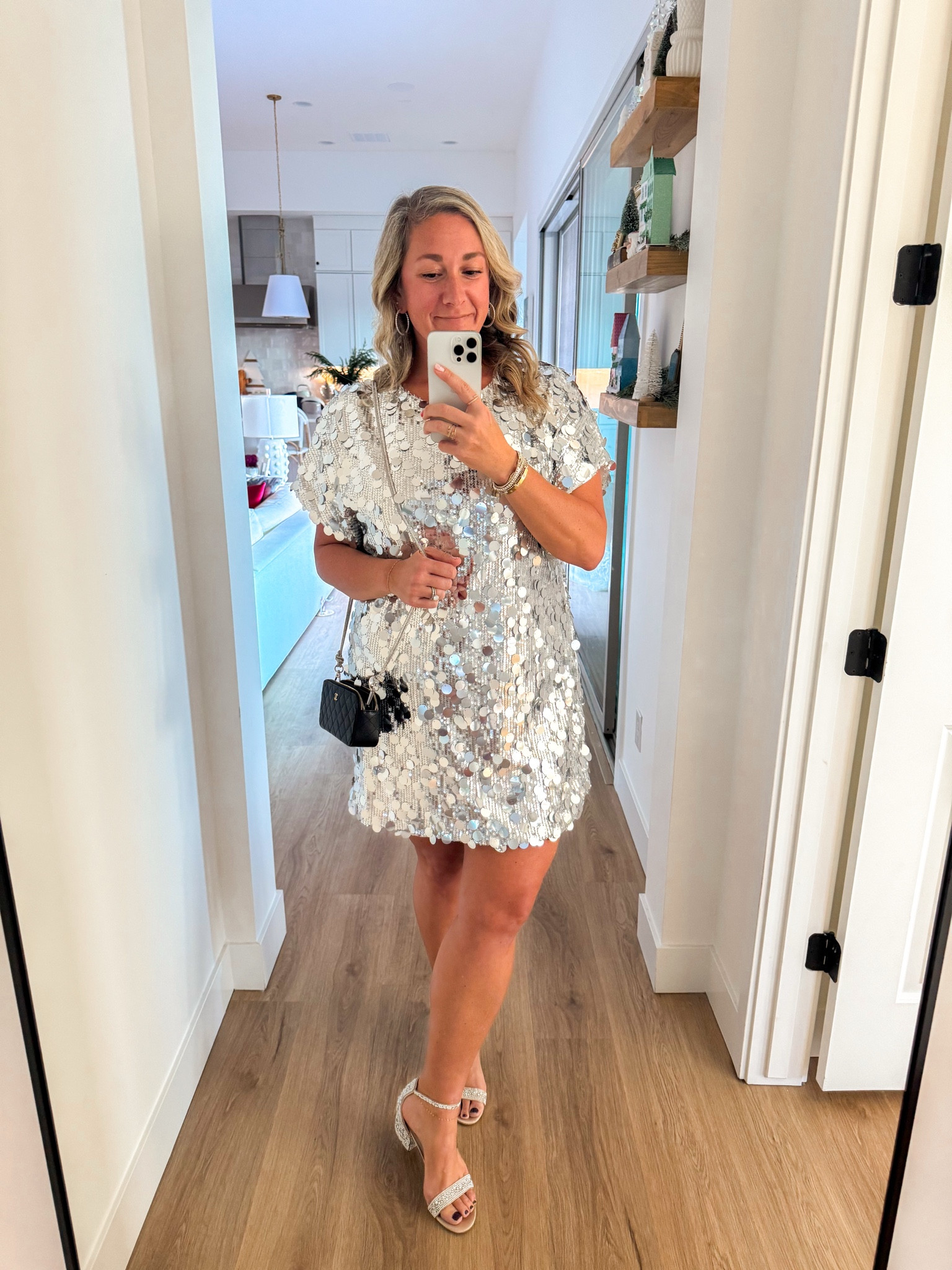 Silver sequins party dress perfect for the holidays or new years! 

#LTKCyberWeek #LTKParties #LTKStyleTip