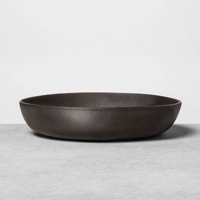 Stoneware Serve Bowl Black - Hearth & Hand™ with Magnolia | Target