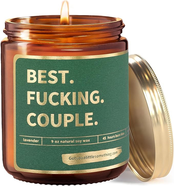 Gift for Couples Anniversary, Engagement Candle for Her, Funny Inappropriate 10th 20th Wedding An... | Amazon (US)