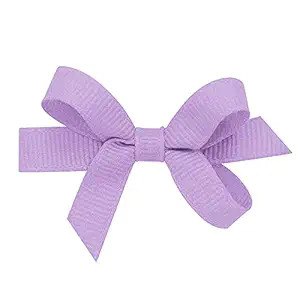 Wee Ones Girls' Classic Grosgrain Hair Bows with Plain Wrap Center, No-Slip Hair Clip, Handmade, ... | Amazon (US)