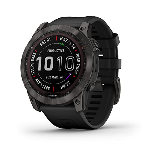 Garmin Fenix 7X Sapphire Solar Smartwatch Solar Charging Rugged Outdoor Watch with GPS Touchscreen (Renewed) | Amazon (US)
