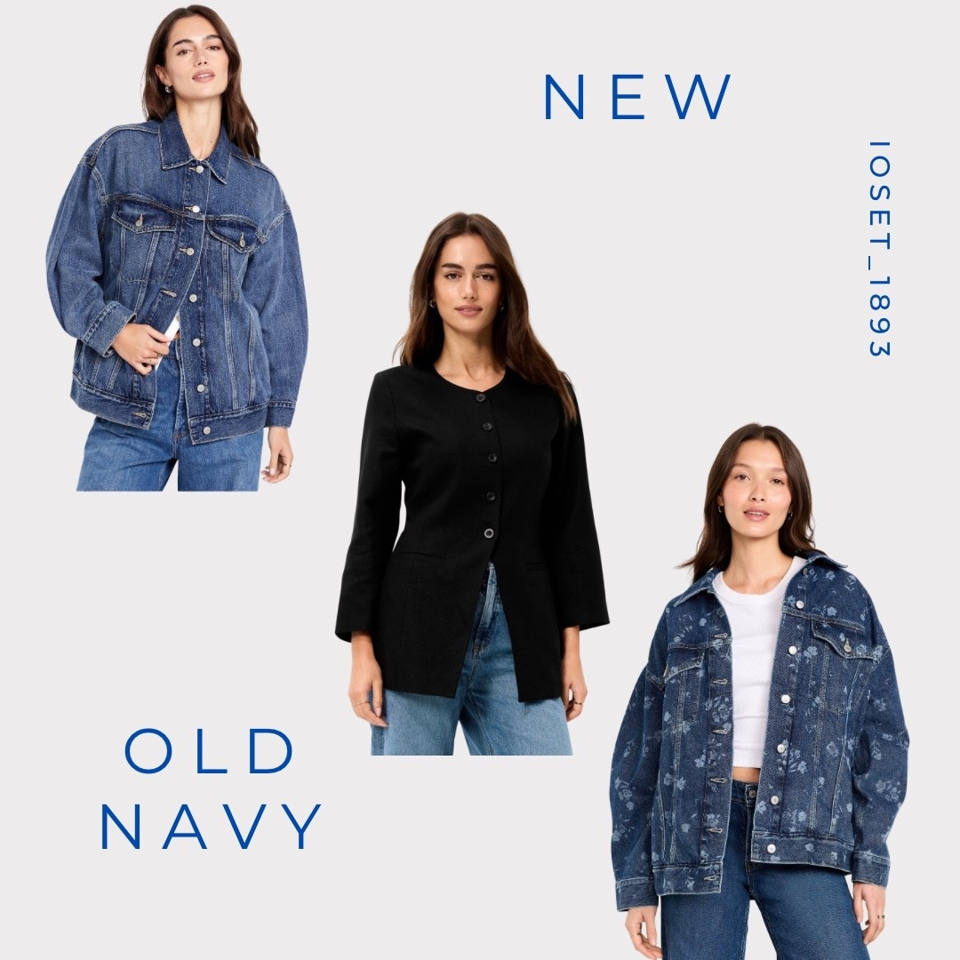 Oversized jean jacket for women 
- fitted blazer
- jean jacket
#ltkoldnavy

#LTKMidsize #LTKU