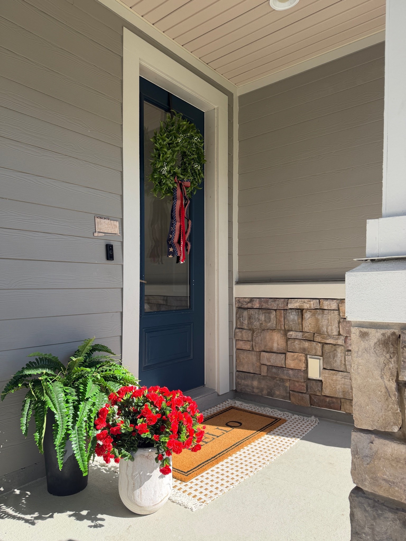 classic americana front porch using affordable finds — simple layers, fresh greenery, and timeless pieces that make your entry feel pulled together

front porch decor ideas, summer front porch decor, outdoor decor ideas, entryway styling, americana decor, coastal home decor, budget friendly home decor
