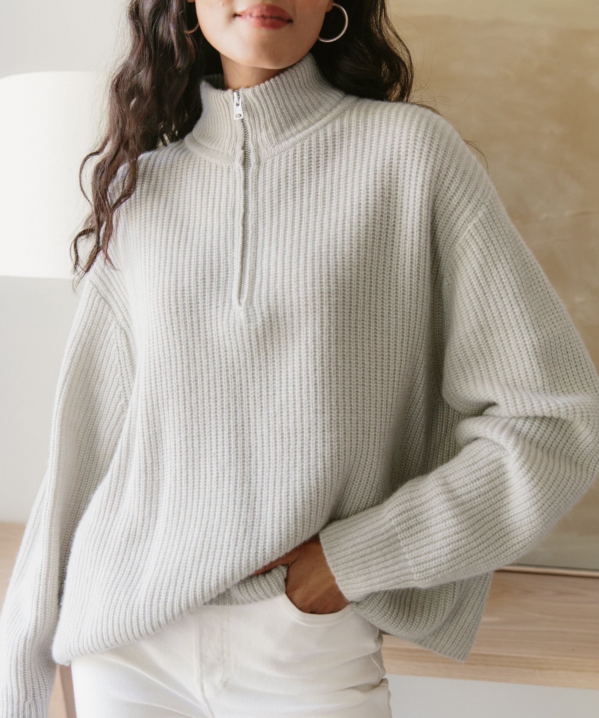 Cashmere Half Zip | Jenni Kayne