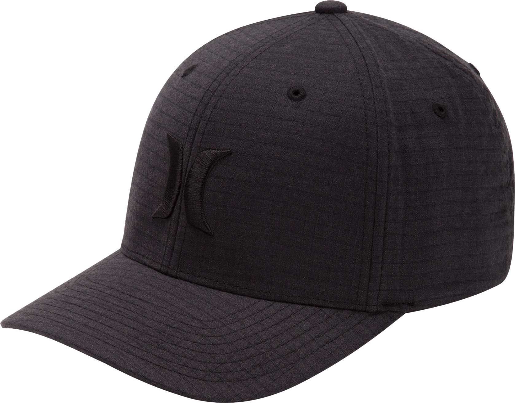 Hurley Men's Black Textures Hat, Small/Medium, Black/Black Ripstop | Dick's Sporting Goods