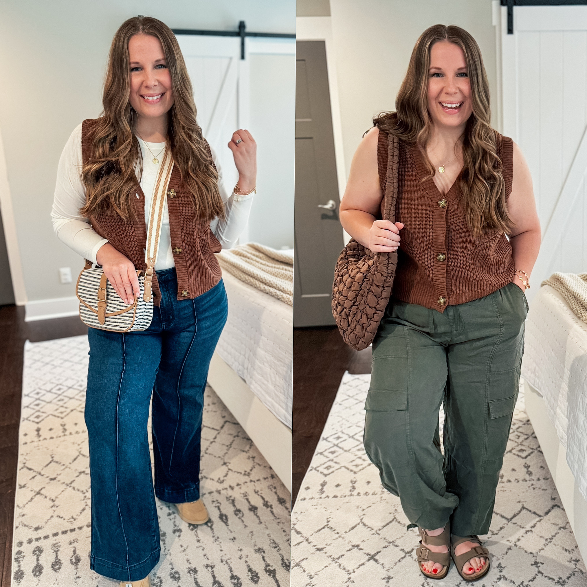 Cool mornings, warm afternoons...this sweater vest from Walmart was made for the summer to fall transition 🙌. It's so easy to keep casual or dress up! 

#WalmartPartner, #WalmartFashion, @WalmartFashion 

 #LTKSeasonal #LTKMidsize #LTKStyleTip