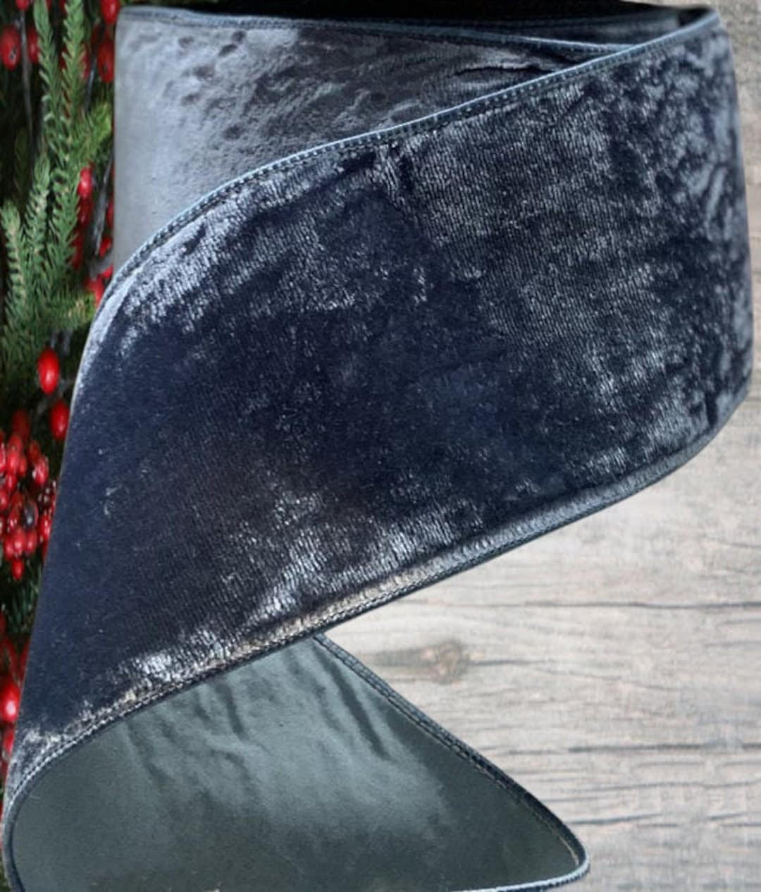 LUXE Designer Ribbon: D. Stevens 2.5 X 10yds Velvet - Etsy | Etsy (US)