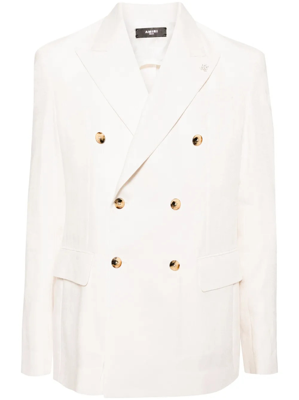 linen-cotton blend blazer | Farfetch Global