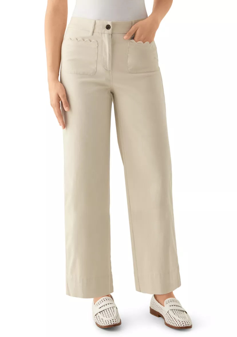Women's Scallop Twill Pants | Belk