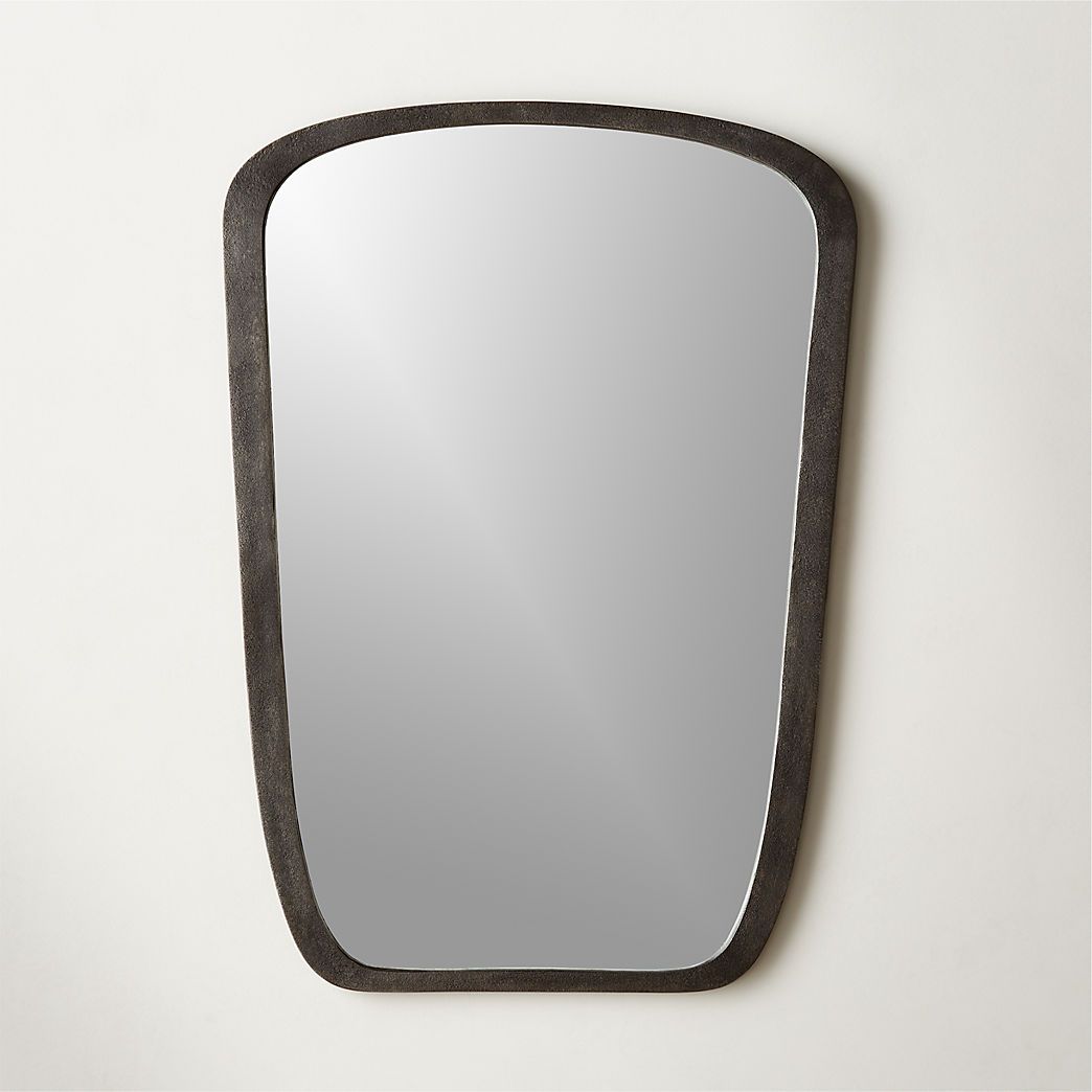 Ponder Modern Small Black Mirror 23.5"x32.75" + Reviews | CB2 | CB2