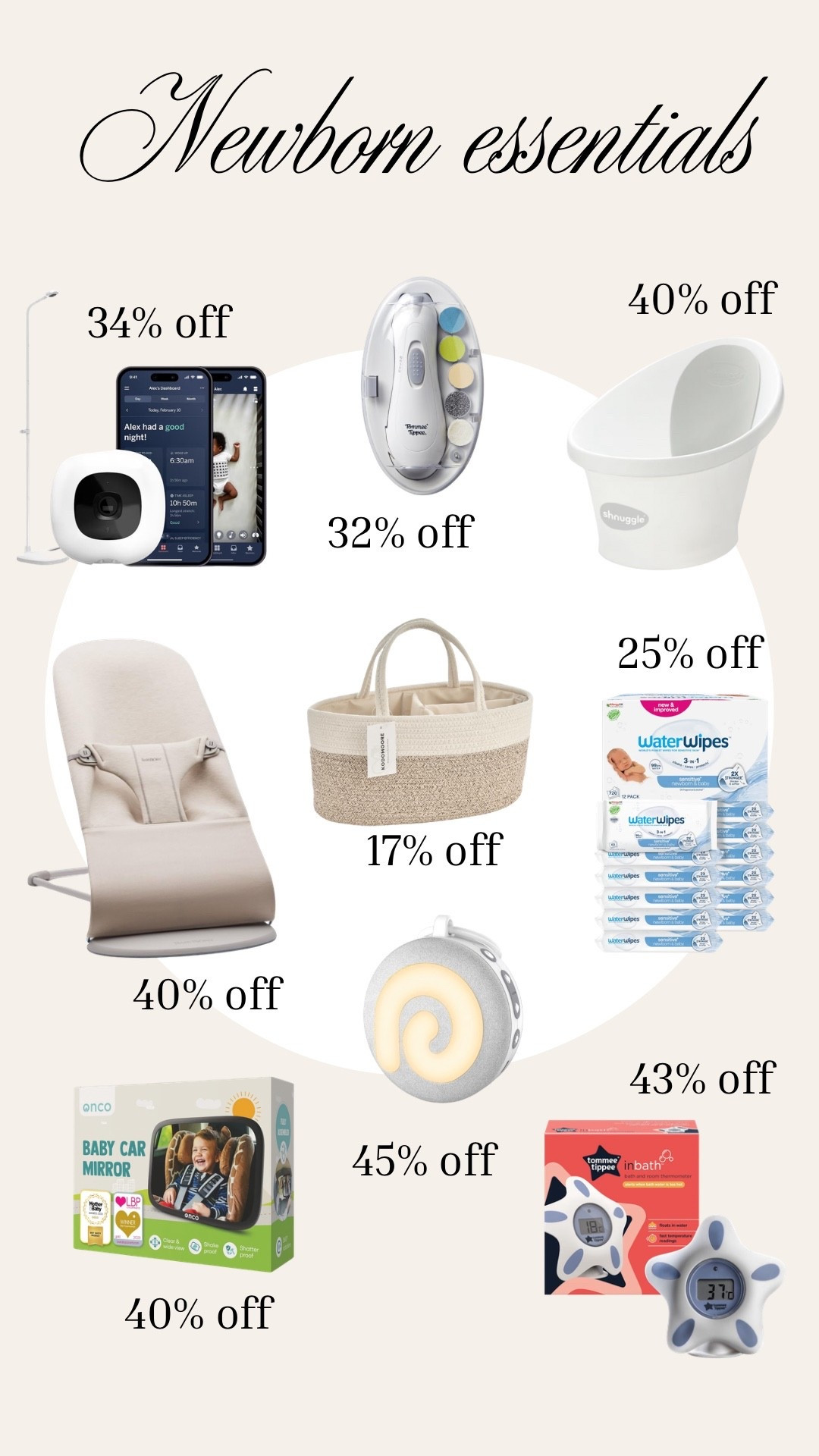 My absolute must have favourite newborn essentials that are currently reduced for amazons spring sale deals 
