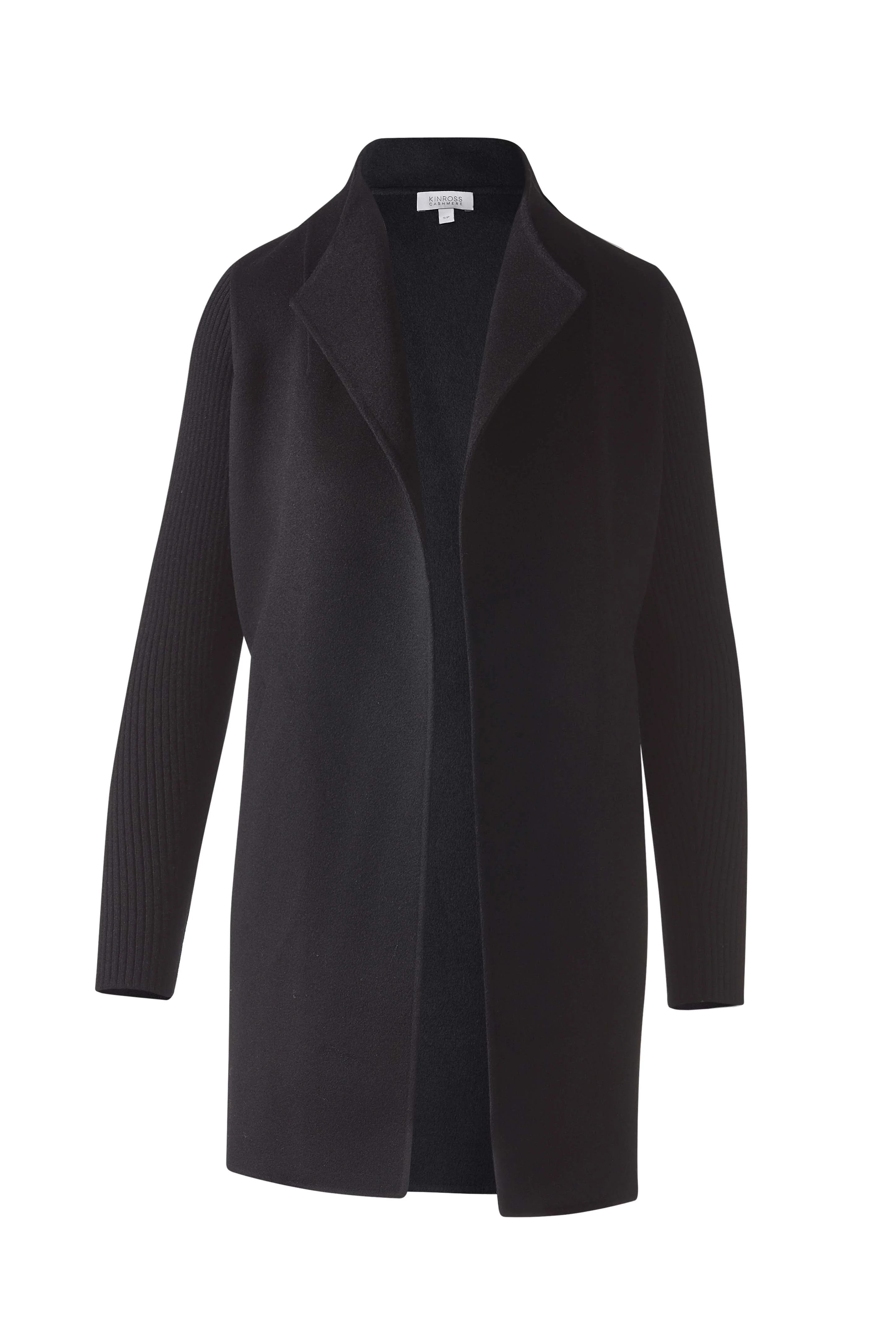 RIB SLEEVE COAT | Kinross Cashmere