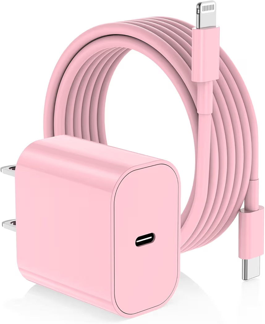 iPhone Fast Charger,Type C Wall Charger Block Plug and 10ft USB C to Lightning Charging Cable Cor... | Amazon (US)