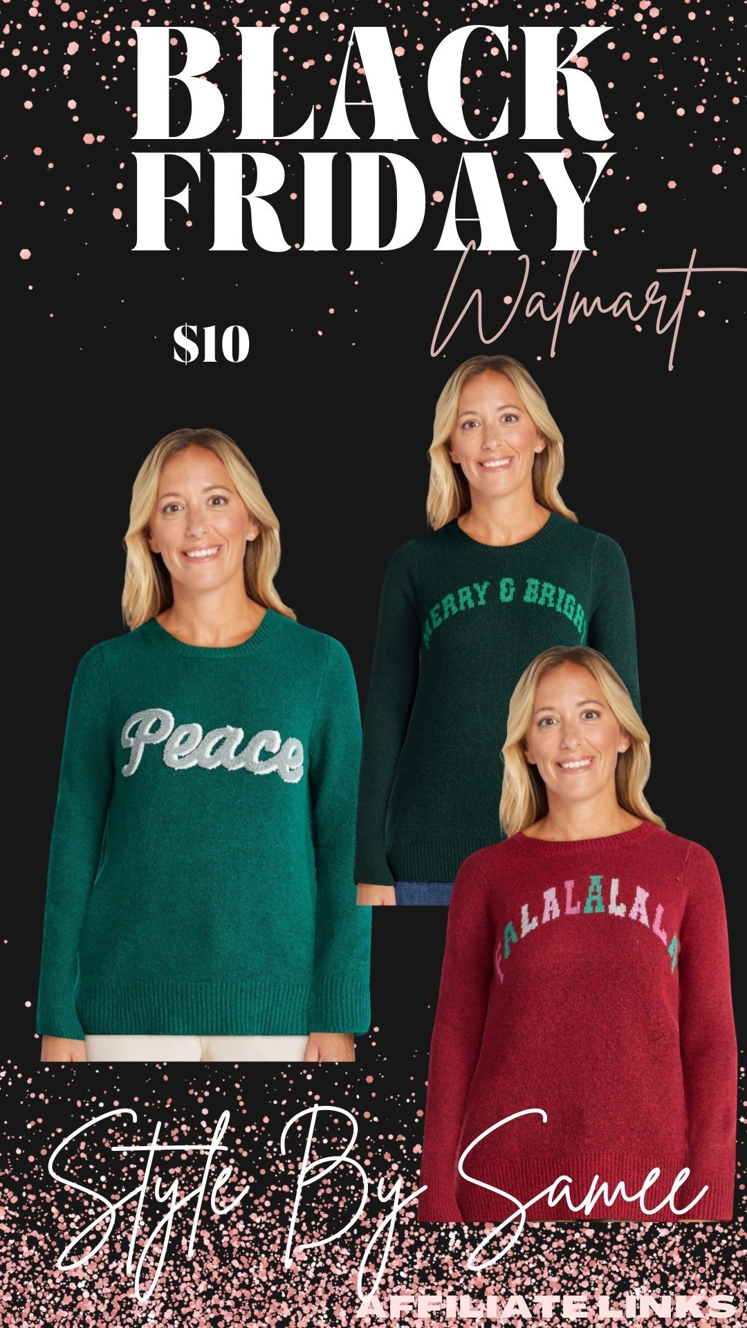 Holiday sweater! 

Walmart | Black Friday | deals |
Christmas | festive 

#LTKHoliday #LTKCyberWeek #LTKGiftGuide
