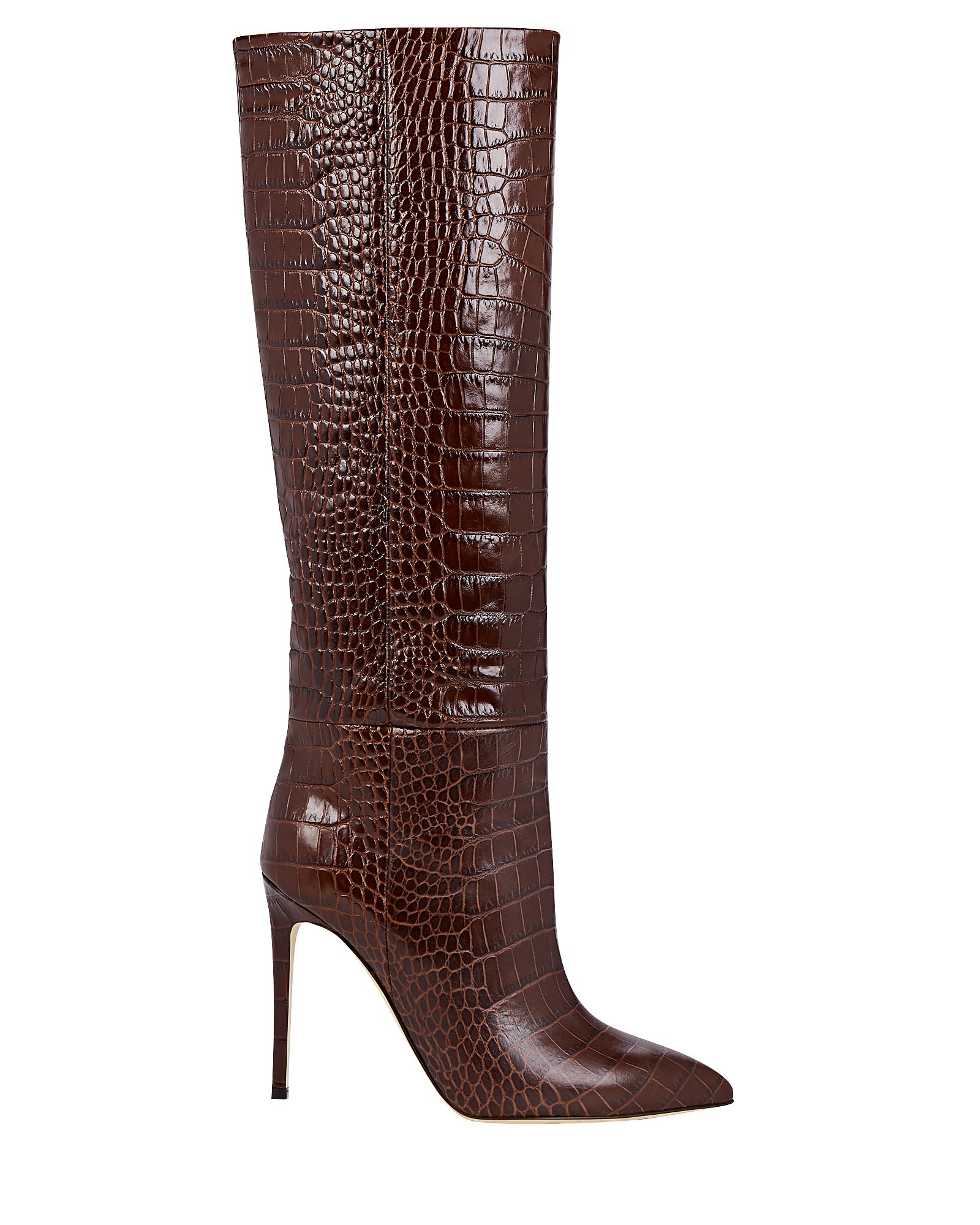 Leather Embossed Knee-High Boots | INTERMIX