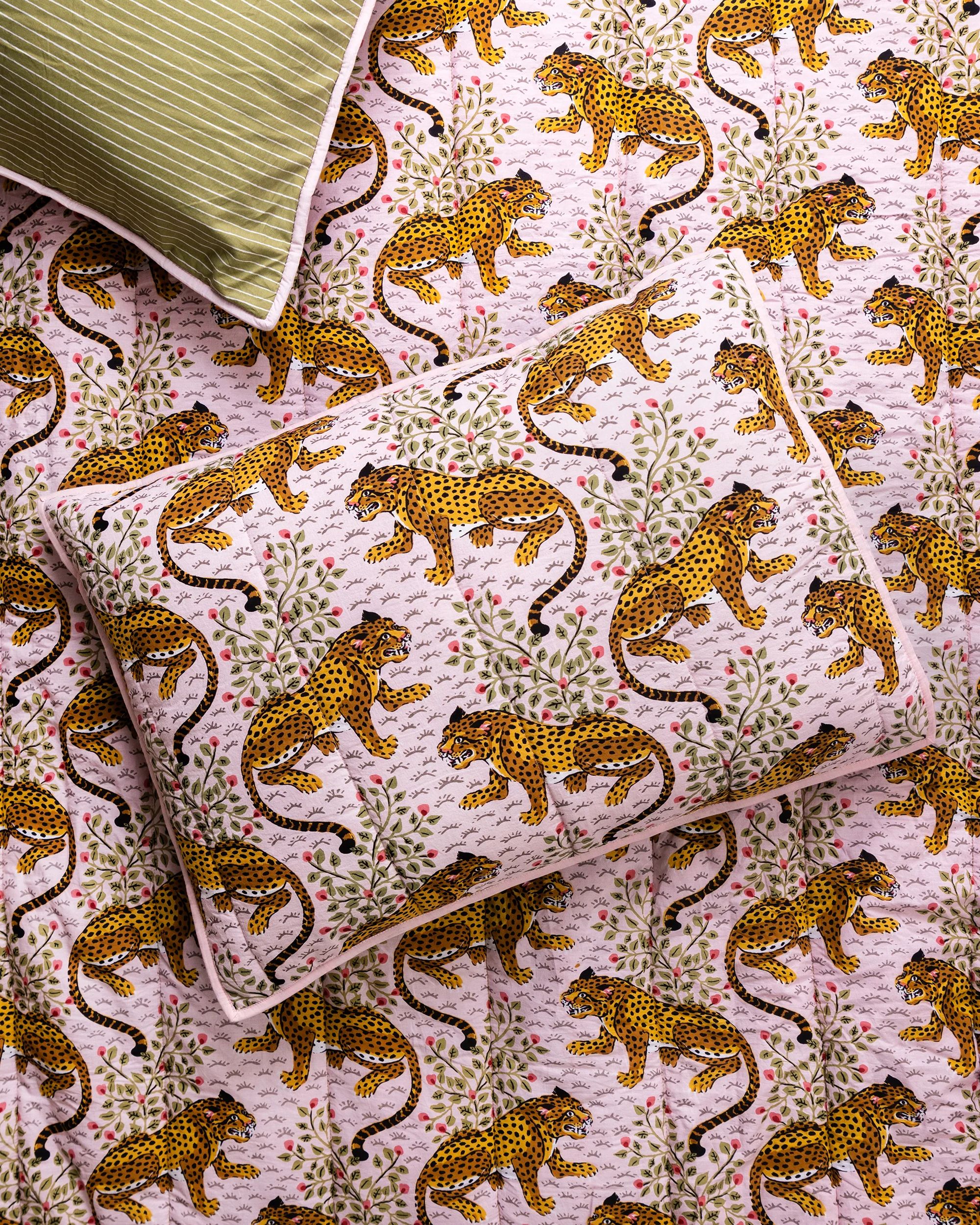 Bagheera - Quilted Sham - Blush | Printfresh