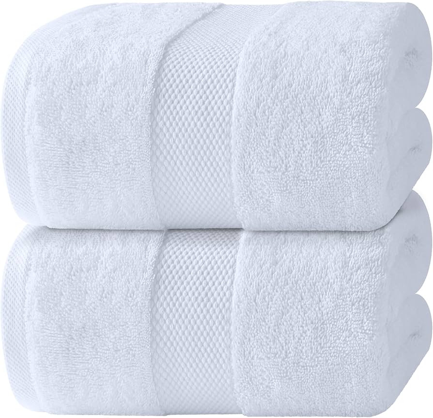 Amazon.com: White Classic Luxury Bath Sheets Towels for Adults Extra Large 35x70 Inch - 700 GSM T... | Amazon (US)