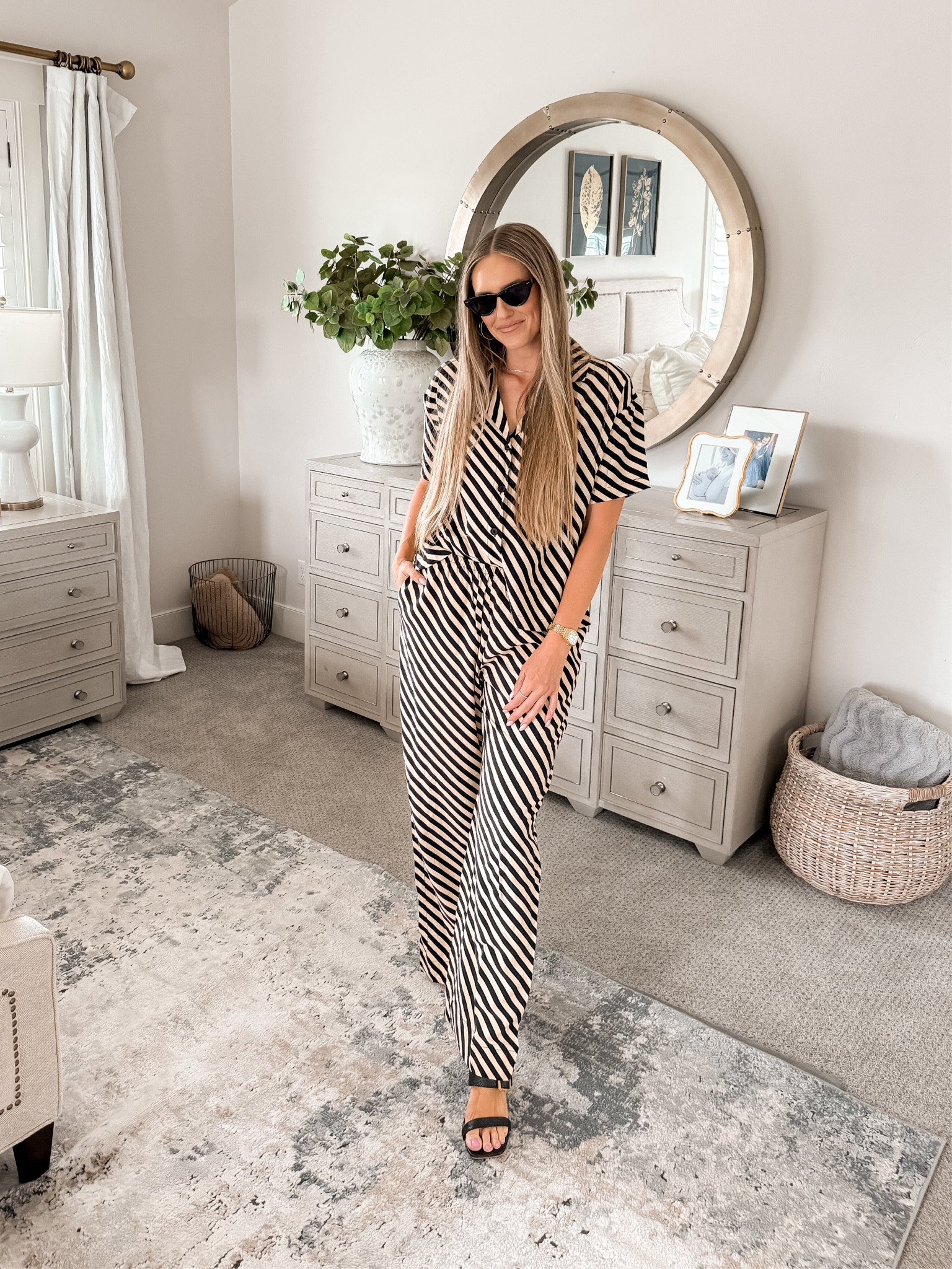 $55 vs $247 for the set that this reminds me of and you can also buy each piece separately! Sets make you look pulled together and chic. Dress up with sandals or down with sneakers!

This set runs true to size; I'm wearing a small in the top and medium in the bottom, for reference, and I'm 5'8"!

You do NOT need to spend a lot of money to look and feel INCREDIBLE! I’m here to help the budget conscious get the luxury lifestyle.

Summer Fashion / Summer Outfit  / Comfortable Outfit / Target Fashion / Affordable / Budget / Women’s Casual Outfit / Travel Outfit / Casual / Comfort / Matching Set / Look for Less

#LTKsalealert #LTKfindsunder100 #LTKtravel