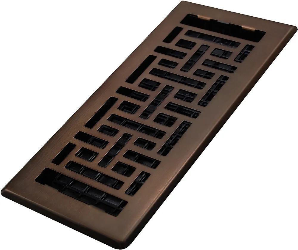 Decor Grates AJH410-RB 4-Inch by 10-Inch Oriental Floor Register, Rubbed Bronze | Amazon (CA)