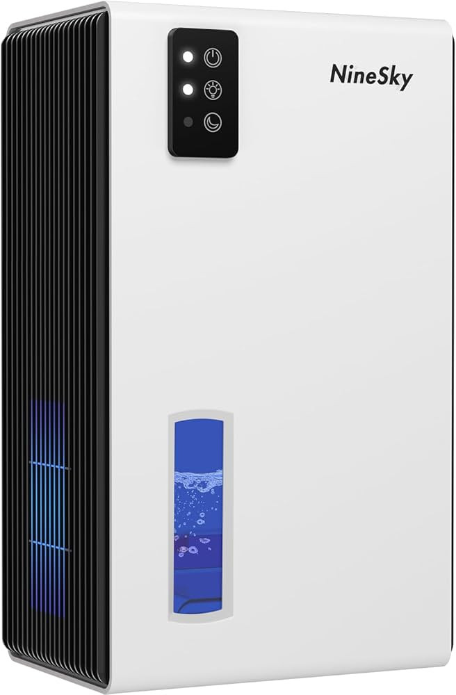 NineSky Dehumidifier for Home, 95 OZ Water Tank, (1000 sq.ft) Dehumidifiers for Bathroom Bedroom ... | Amazon (US)