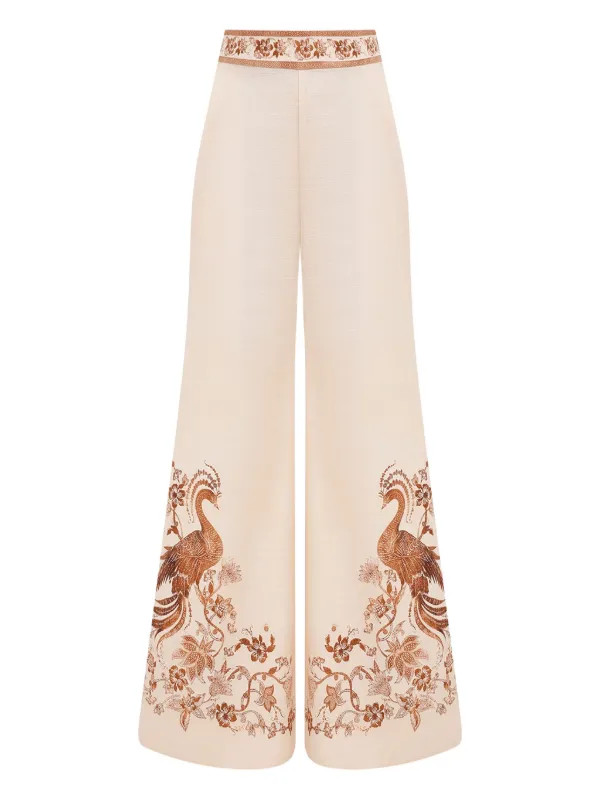 embroidered trousers | Farfetch (BR)