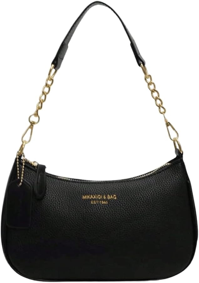 SHENHE Women's PU Leather Gold Chain Hobo Shoulder Handbag | Amazon (US)