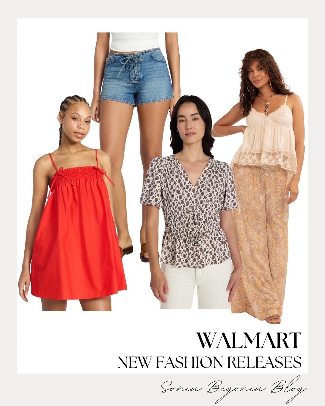 ☀️ Stay cool and trendy all season long with these fresh Walmart new fashion releases! This collection features the perfect casual-chic pieces, including a vibrant red mini dress, laced denim shorts, print blouses, and breezy wide-leg pants. 🩳

I am completely obsessed with how comfortable and effortlessly stylish these everyday looks are. Mix and match these budget-friendly essentials to upgrade your warm-weather style line-up! 🌿

#WalmartStyle #SummerFashion #EverydayOOTD #CasualOutfits #WalmartHaul #SummerWardrobe #EffortlessStyle #FashionFinds

#LTKSeasonal #LTKootd