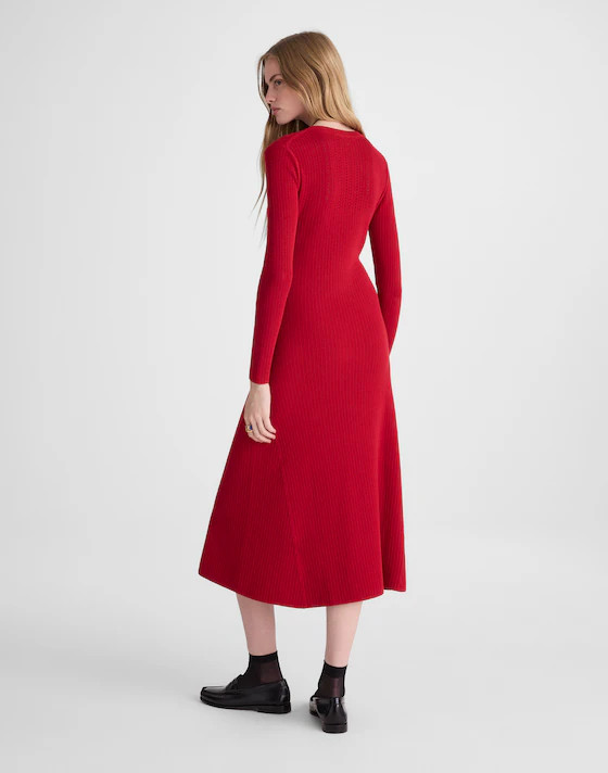 The Signature Knit Crewneck Midi Dress | Madewell