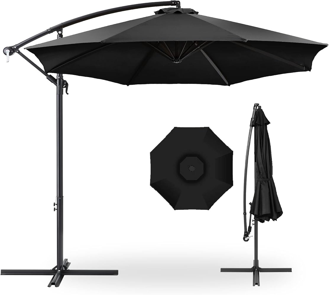 Best Choice Products 10ft Offset Hanging Market Patio Umbrella w/Easy Tilt Adjustment, Polyester ... | Amazon (US)