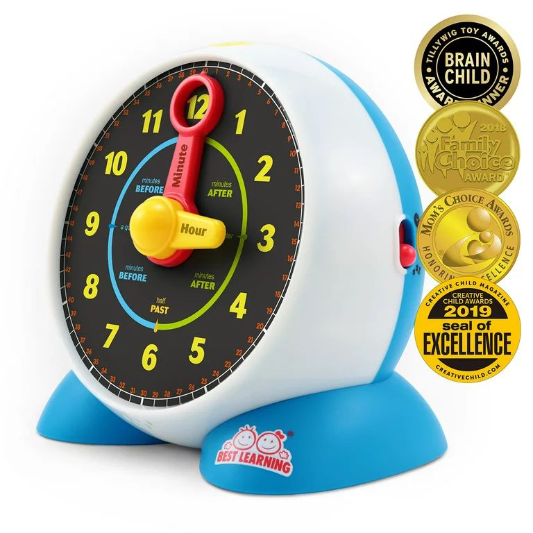 BEST LEARNING Learning Clock- STEM Toy Teaching Clock for Kids 2-5 Years Learn Talking Time | Walmart (US)