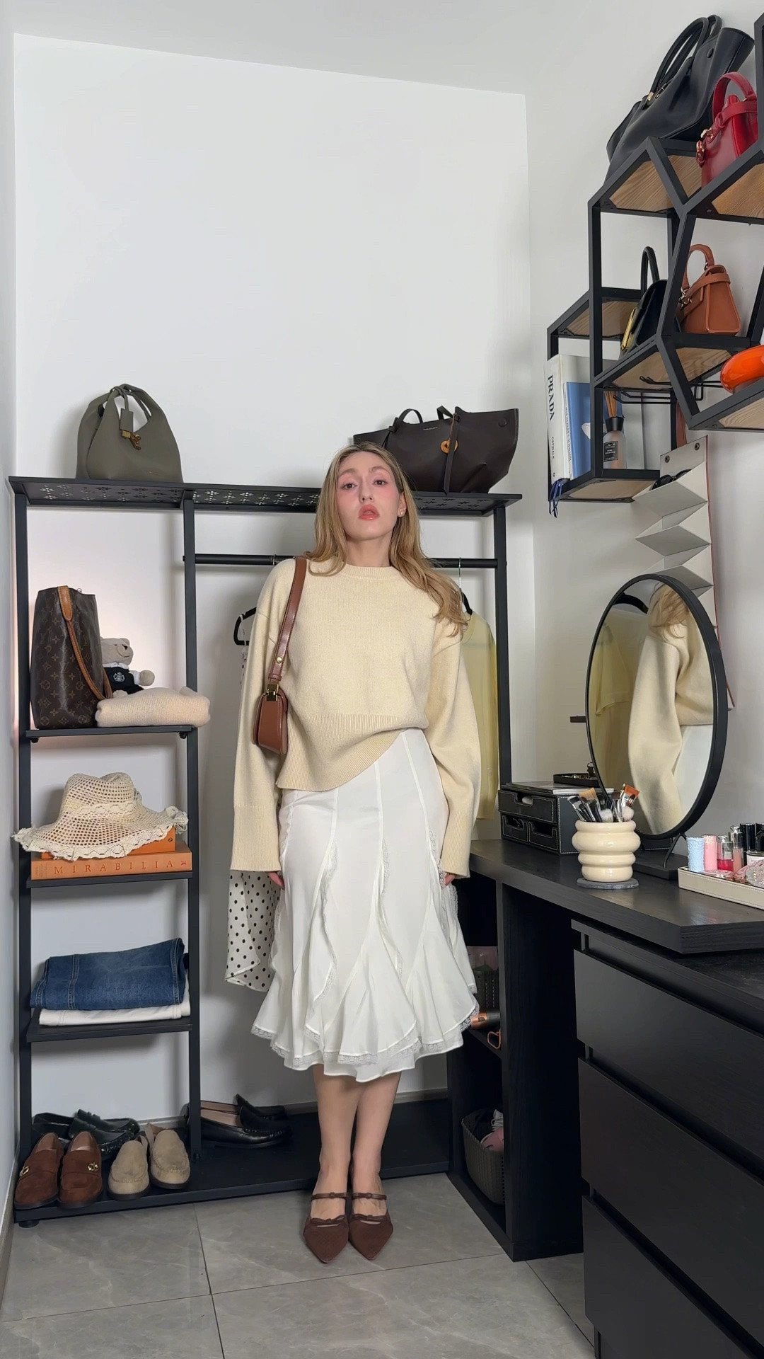 date night outfit idea 🍯

@lilystudio skirt (AC12 for 12% off)
chic ven (aliexpress) sweatet
cosy island heels (YT10ACHER for 10% off) 
jw pei joy bag

#LTKsummer #LTKdatenight #LTKdresses