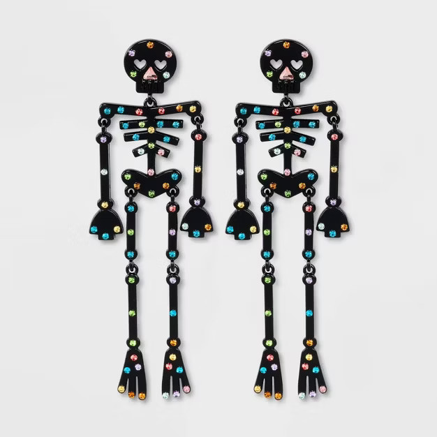 SUGARFIX by BaubleBar 'Bone to be Wild' Statement Earrings - Black | Target