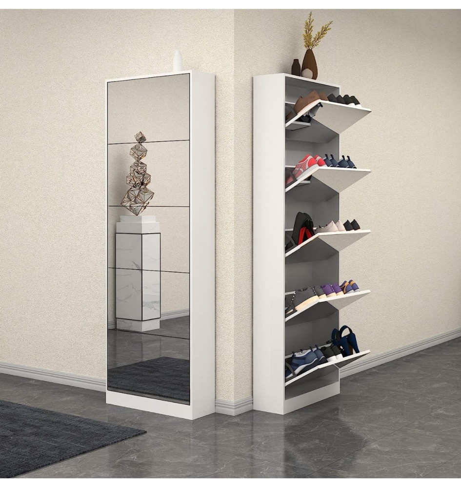 Im super big into space saving, anything that can serve as double purpose furniture is number 1 in my book. Check out this mirror shoe storage unit on Amazon! This is perfect for entryways with a small amount of space and a large amount of shoes. It would make a great Dorm room mirror  or an addition to any bedroom. This is definitely in my cart for my new closet room 

#LTKFind #LTKBacktoSchool #LTKxPrimeDay