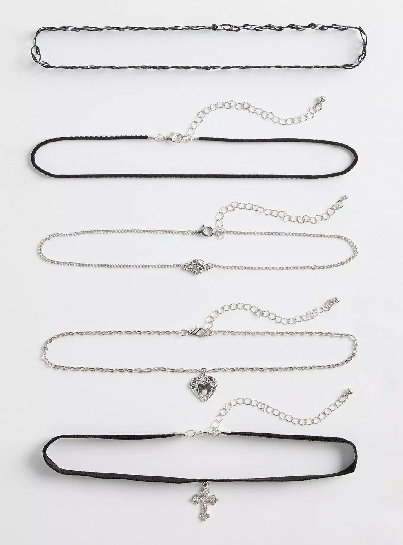 Cross And Heart Choker Set | Torrid (US & Canada)