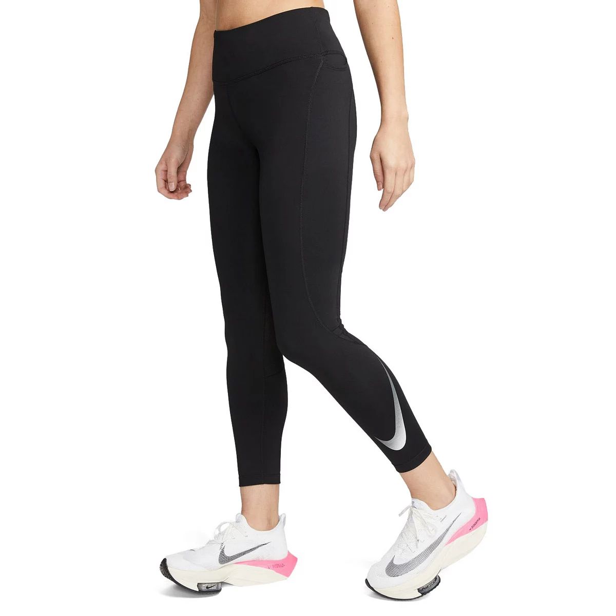 Women's Nike Dri-FIT Swoosh Midrise 7/8 Running Leggings | Kohl's