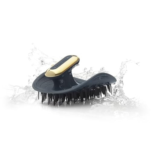 Manta Pulse Electric Scalp Massager Brush – Exfoliating Shower Brush for Hair Growth, Shampoo Scalp Massager with Shower Holder, Blue | Amazon (UK)