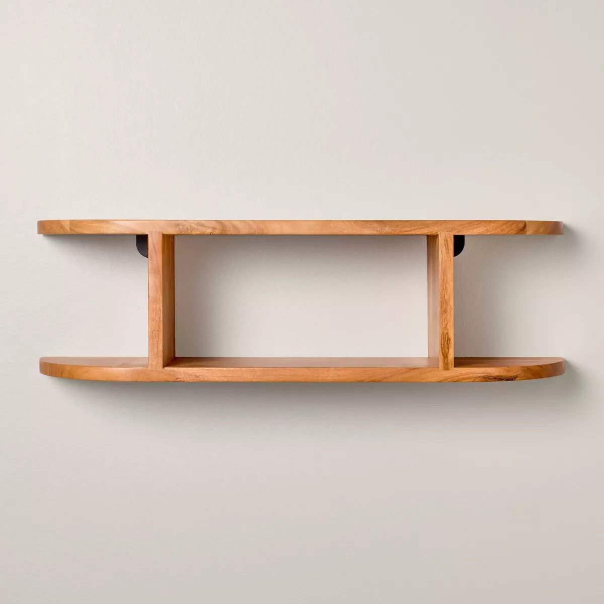 Rounded Edge Two Tier Wood Shelf - Hearth & Hand™ with Magnolia | Target